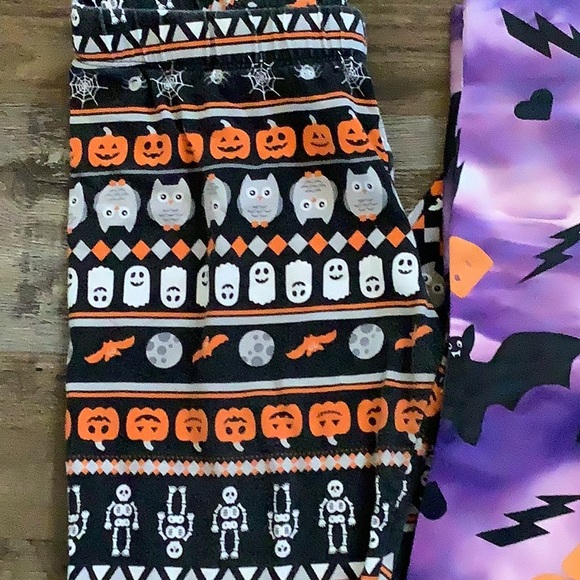 4 pair No Boundaries Halloween leggings small xs - Picture 2 of 9